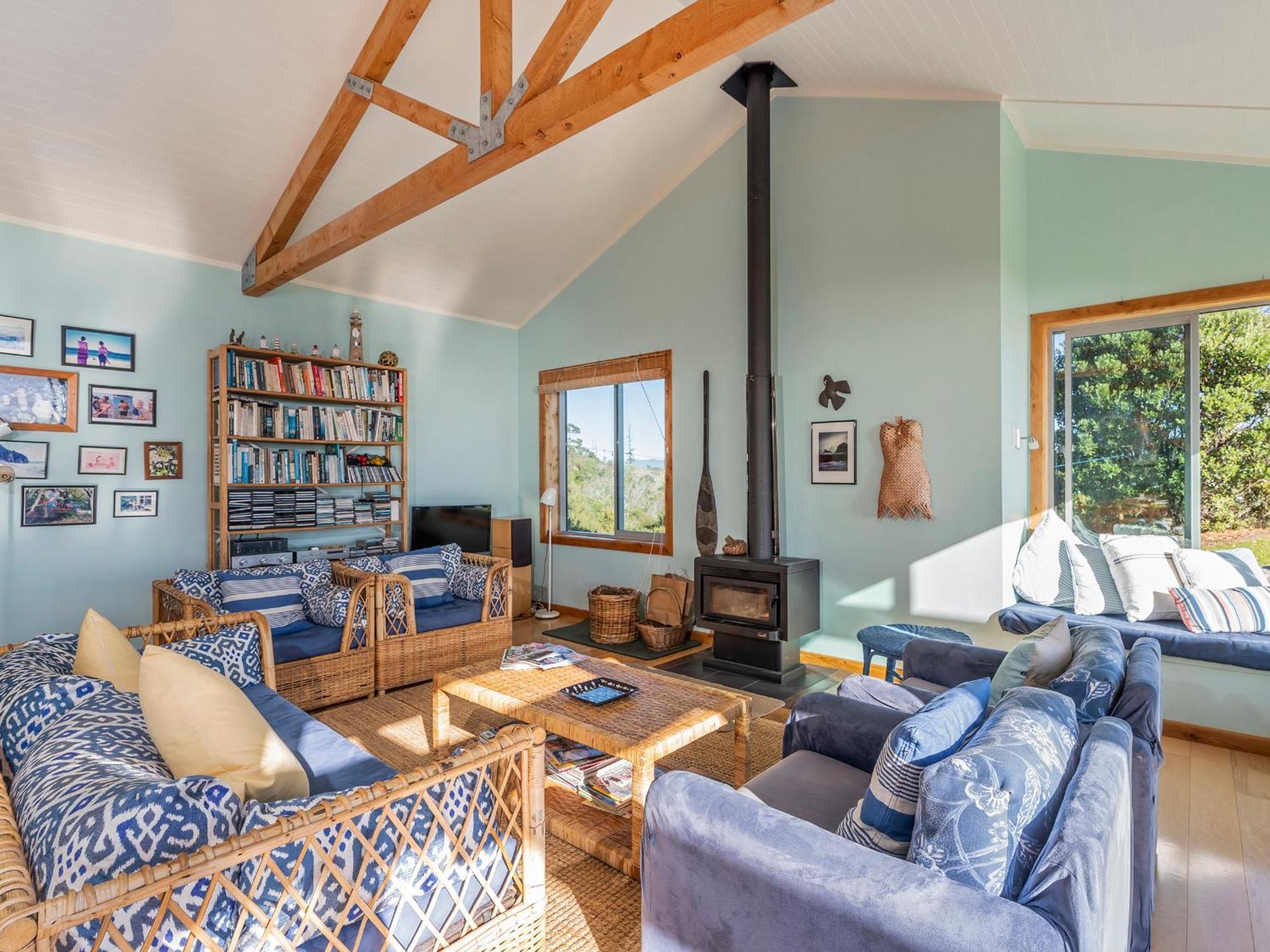 The Grandstand - Hahei Holiday Home Exteriör bild
