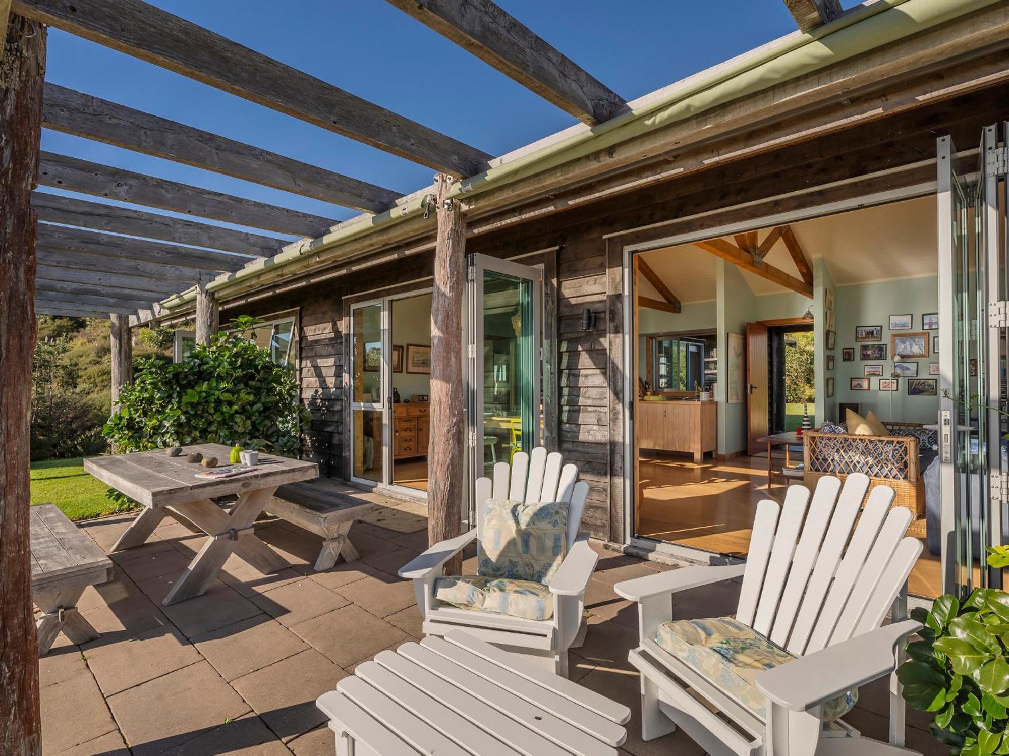 The Grandstand - Hahei Holiday Home Exteriör bild