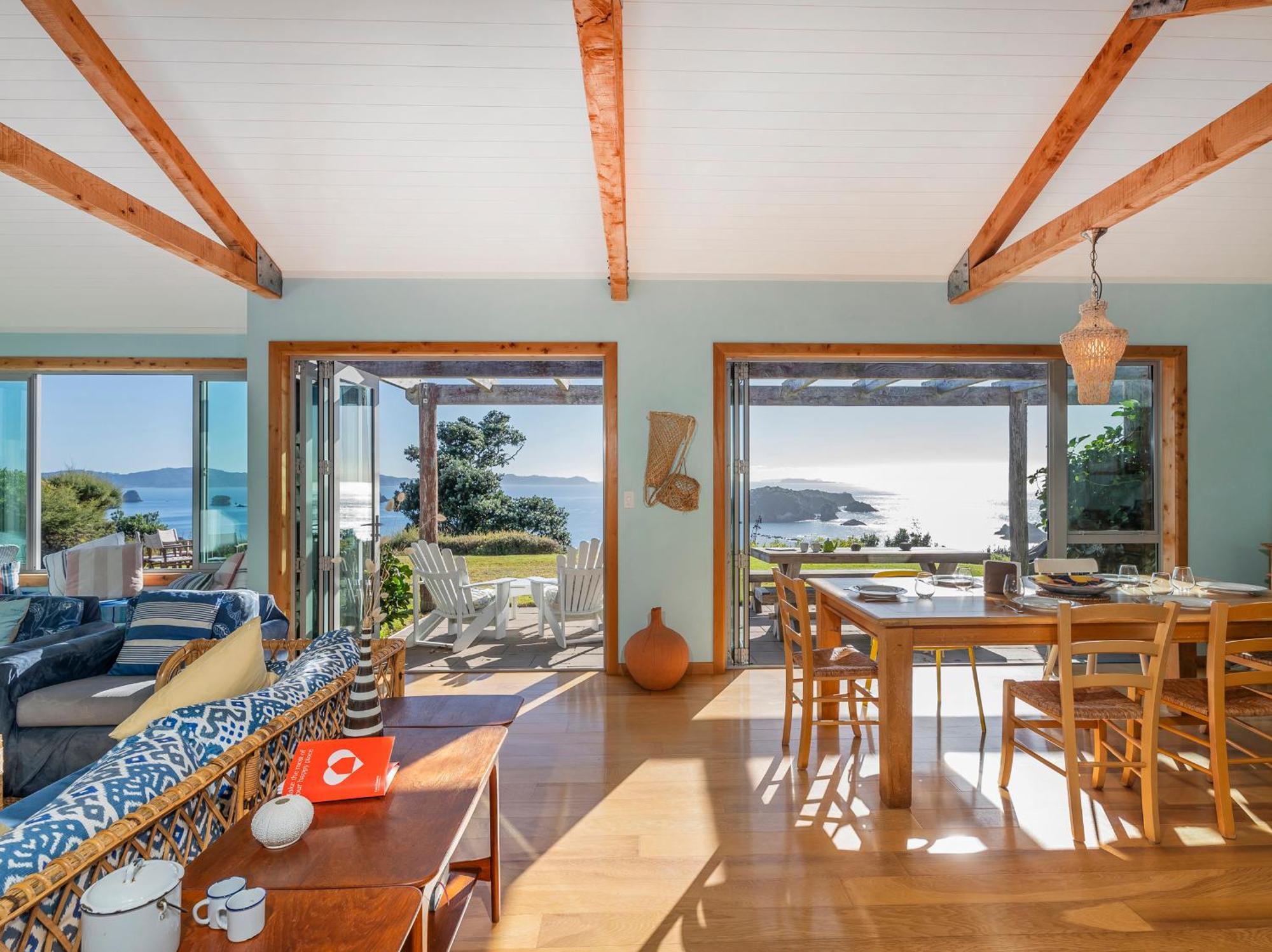 The Grandstand - Hahei Holiday Home Exteriör bild