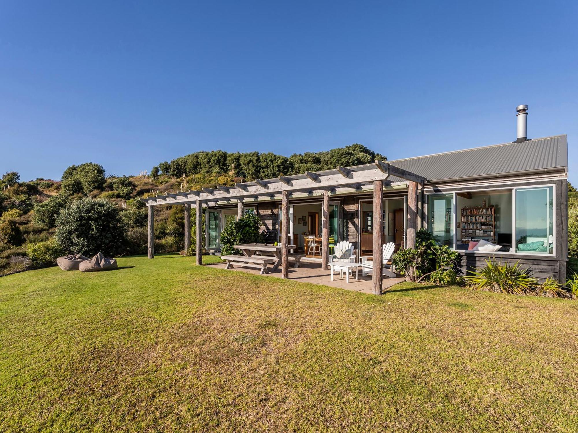 The Grandstand - Hahei Holiday Home Exteriör bild