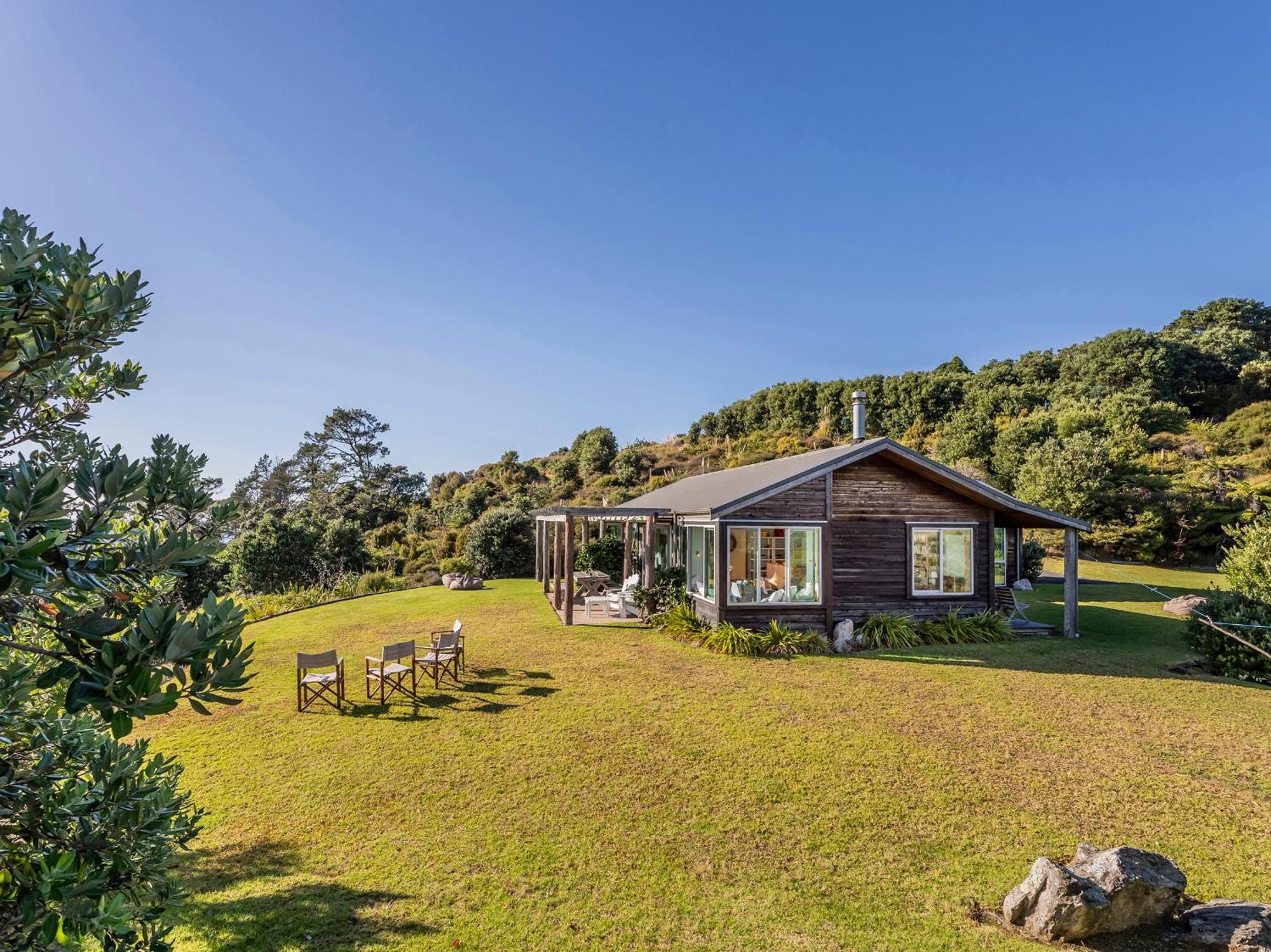 The Grandstand - Hahei Holiday Home Exteriör bild